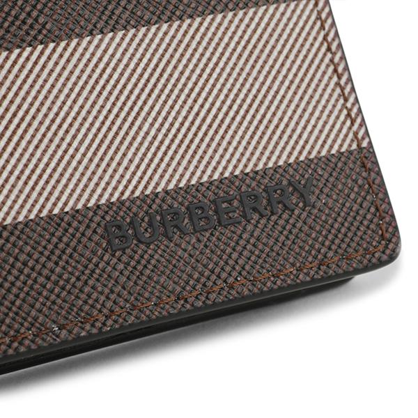 【美品】 burberry 二つ折り財布 ジャイアント チェック ブラウン BURBERRY 並行輸入 バーバリー 2つ折り財布 ジャイアント