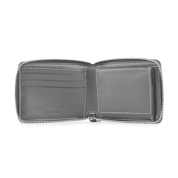 並行輸入 バーバリー  2つ折り財布 チェックプリント レザー 8042491 A1372 グリーン系 緑 爆買 | BURBERRY | 03