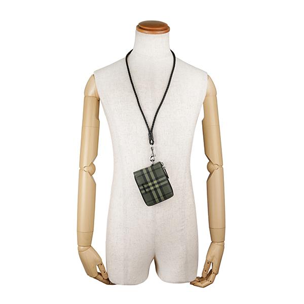 並行輸入 バーバリー  2つ折り財布 チェックプリント レザー 8042491 A1372 グリーン系 緑 爆買 | BURBERRY | 05