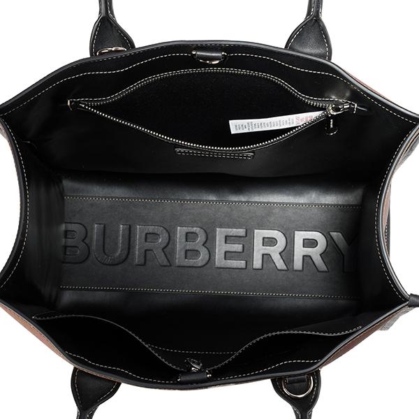 BURBERRY 並行輸入 バーバリー トートバッグ チェック＆レザー