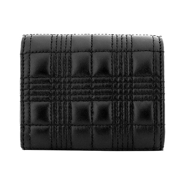 並行輸入 バーバリー 3つ折り財布 BURBERRY ミニキルティッド ラムスキン 8049280 A1189レディース ブラック 黒 | BURBERRY | 01