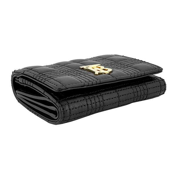 並行輸入 バーバリー 3つ折り財布 BURBERRY ミニキルティッド ラムスキン 8049280 A1189レディース ブラック 黒 | BURBERRY | 02