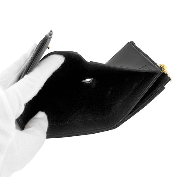 並行輸入 バーバリー 3つ折り財布 BURBERRY ミニキルティッド ラムスキン 8049280 A1189レディース ブラック 黒 | BURBERRY | 04