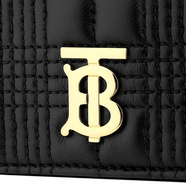 並行輸入 バーバリー 3つ折り財布 BURBERRY ミニキルティッド ラムスキン 8049280 A1189レディース ブラック 黒 | BURBERRY | 08
