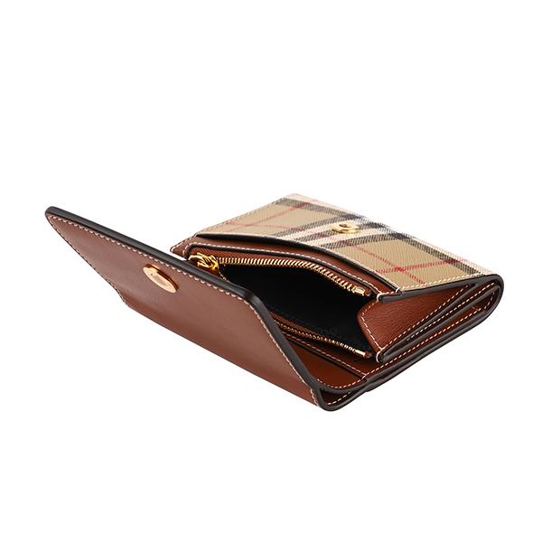 BURBERRY バーバリー 3つ折り財布 ヴィンテージチェック＆レザー