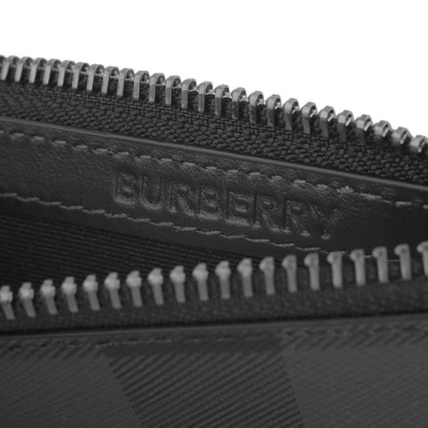 並行輸入 バーバリー カードケース BURBERRY サンドンチェック 8062864 A1208ユニセックス チャコールグレー | BURBERRY | 05