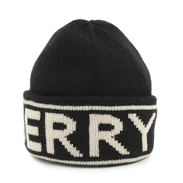 並行輸入 バーバリー  ニットキャップ ロゴ 8023982 A1189 ブラック 黒 爆買 | BURBERRY
