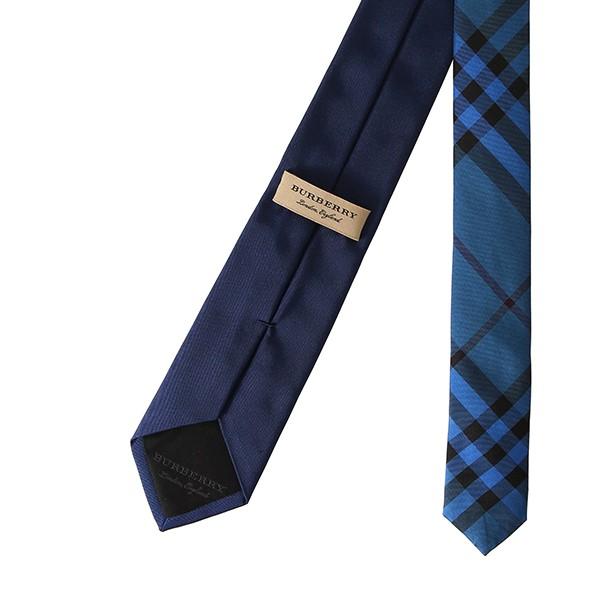 並行輸入 バーバリー ネクタイ チェック シルクツイル タイ 8000217 A1222 ネイビー 紺 爆買 | BURBERRY | 03