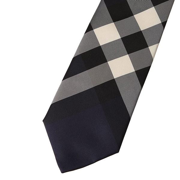 並行輸入 バーバリー ネクタイ チェック シルクタイ 8005026 A1503 ブルー 青 爆買 | BURBERRY | 01