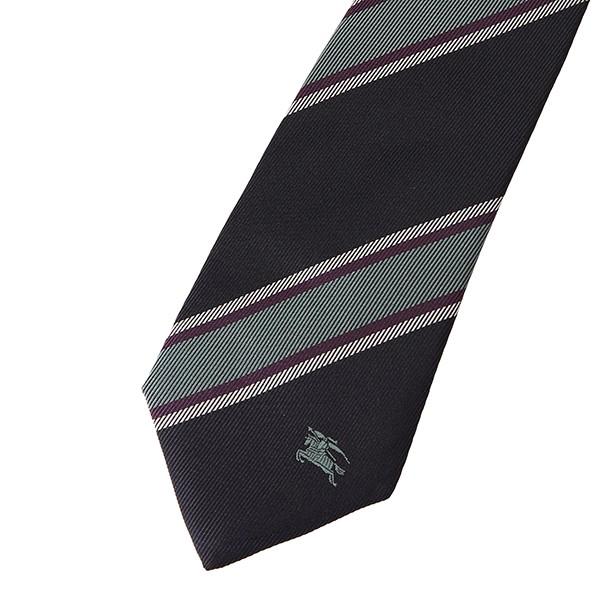 並行輸入 バーバリー ネクタイ ストライプ シルクジャカード タイ 8005068 A3467 ブルー 青 爆買 | BURBERRY | 01