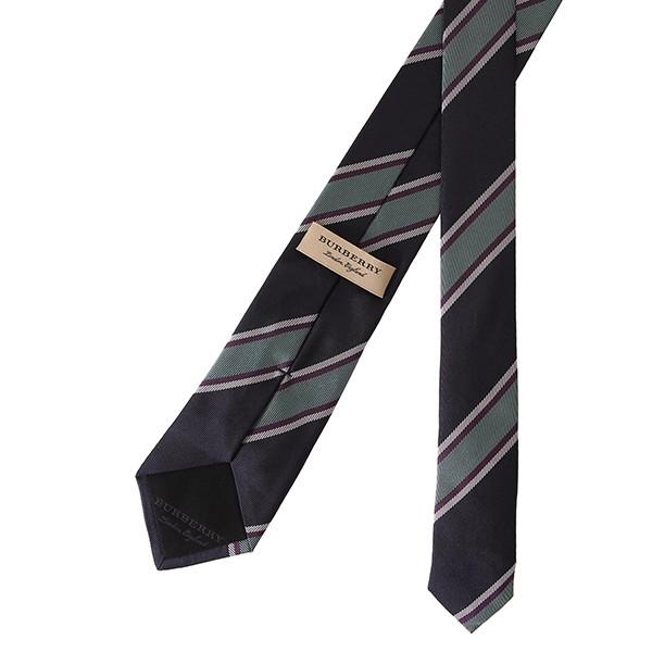 並行輸入 バーバリー ネクタイ ストライプ シルクジャカード タイ 8005068 A3467 ブルー 青 爆買 | BURBERRY | 03