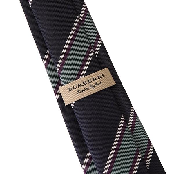 並行輸入 バーバリー ネクタイ ストライプ シルクジャカード タイ 8005068 A3467 ブルー 青 爆買 | BURBERRY | 04