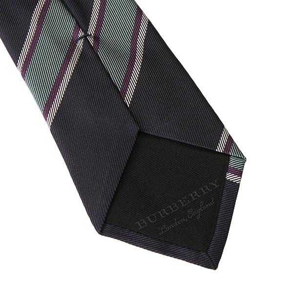 並行輸入 バーバリー ネクタイ ストライプ シルクジャカード タイ 8005068 A3467 ブルー 青 爆買 | BURBERRY | 05
