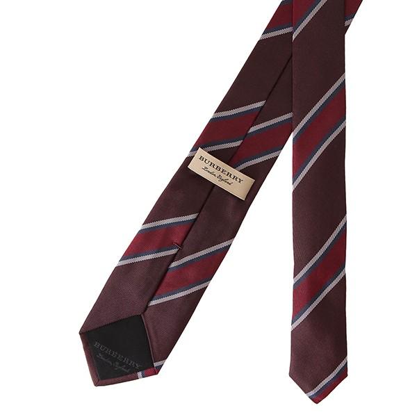 並行輸入 バーバリー ネクタイ ストライプ シルクジャカード タイ 8005069 A1308 レッド 赤 爆買 | BURBERRY | 03