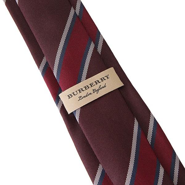 並行輸入 バーバリー ネクタイ ストライプ シルクジャカード タイ 8005069 A1308 レッド 赤 爆買 | BURBERRY | 04
