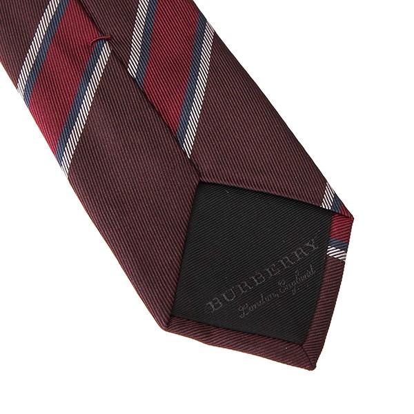 並行輸入 バーバリー ネクタイ ストライプ シルクジャカード タイ 8005069 A1308 レッド 赤 爆買 | BURBERRY | 05