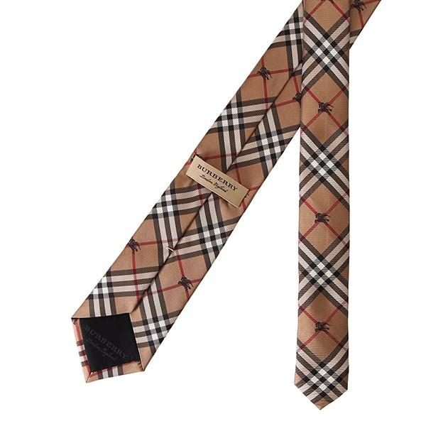 並行輸入 バーバリー ネクタイ エクエストリアンナイト チェック シルクタイ 8005073 A1420 キャメル 爆買 | BURBERRY | 03