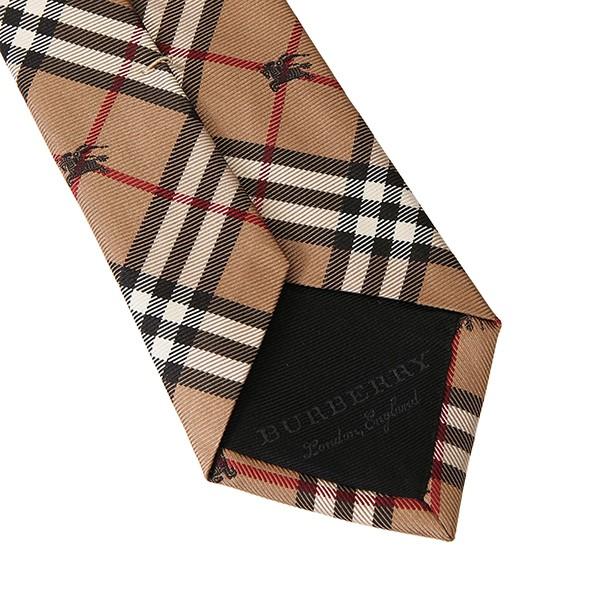 並行輸入 バーバリー ネクタイ エクエストリアンナイト チェック シルクタイ 8005073 A1420 キャメル 爆買 | BURBERRY | 05