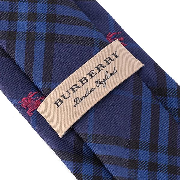 並行輸入 バーバリー ネクタイ エクエストリアンナイト チェック 8005076 A3467 ネイビー系 爆買 | BURBERRY | 04