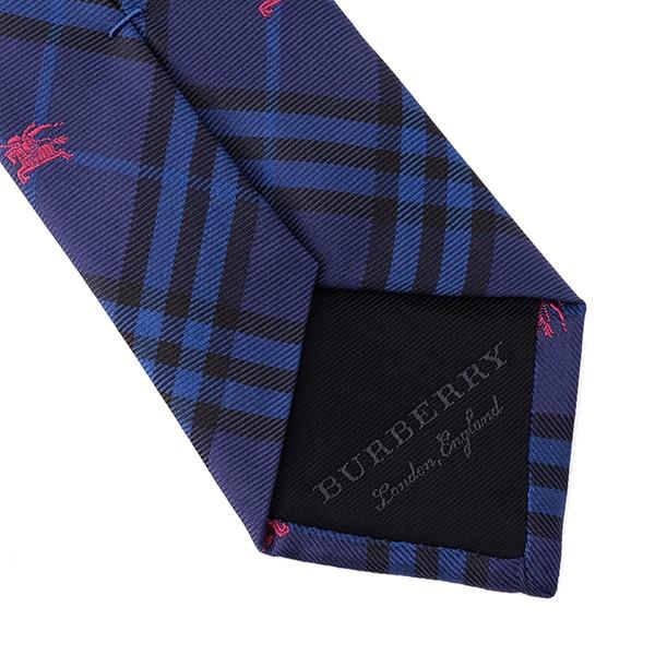 並行輸入 バーバリー ネクタイ エクエストリアンナイト チェック 8005076 A3467 ネイビー系 爆買 | BURBERRY | 05