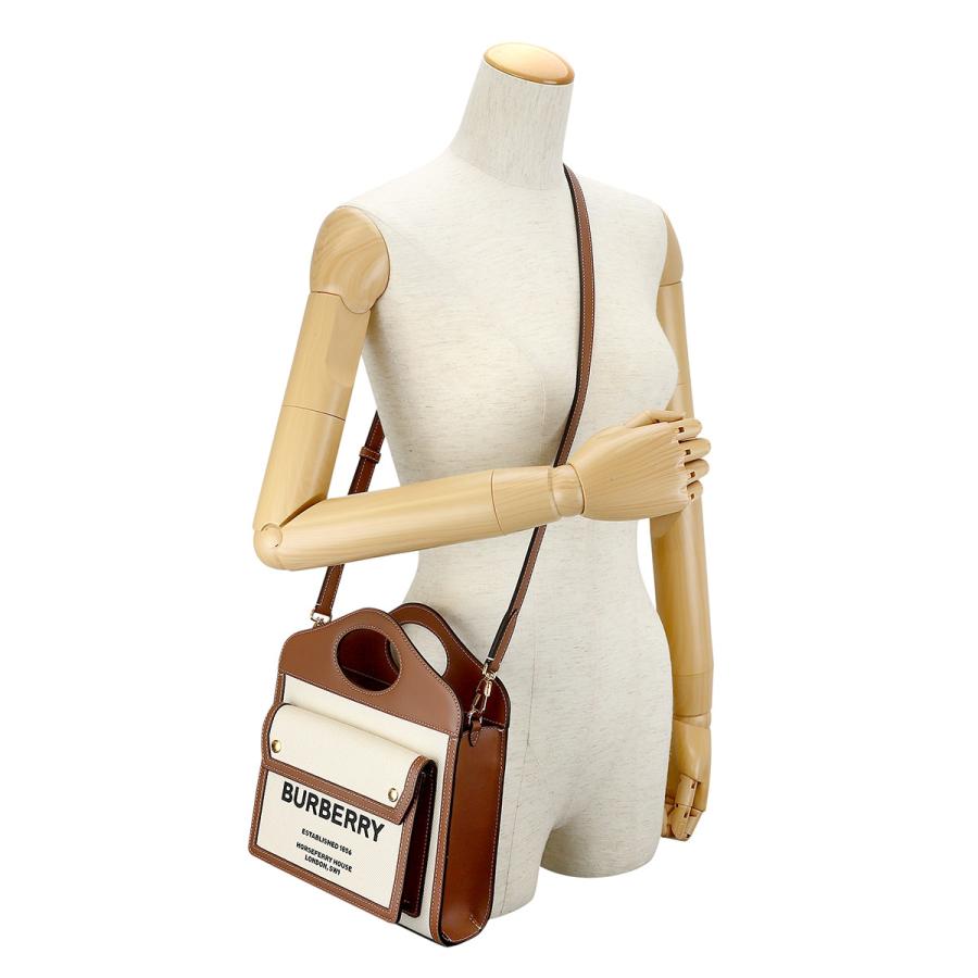 並行輸入 バーバリー ショルダーバッグ BURBERRY ロゴプリント 8039361 A1395レディース オフホワイト 白 | BURBERRY | 05