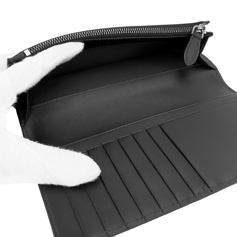 並行輸入 バーバリー 長財布 BURBERRY チャコールチェック＆レザー 8070199 A1208メンズ ブラック 黒 ダークグレー | BURBERRY | 04