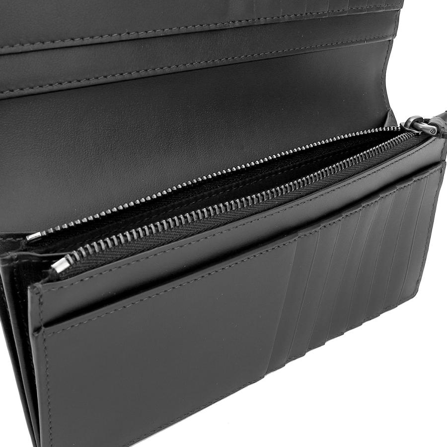 並行輸入 バーバリー 長財布 BURBERRY チャコールチェック＆レザー 8070199 A1208メンズ ブラック 黒 ダークグレー | BURBERRY | 05