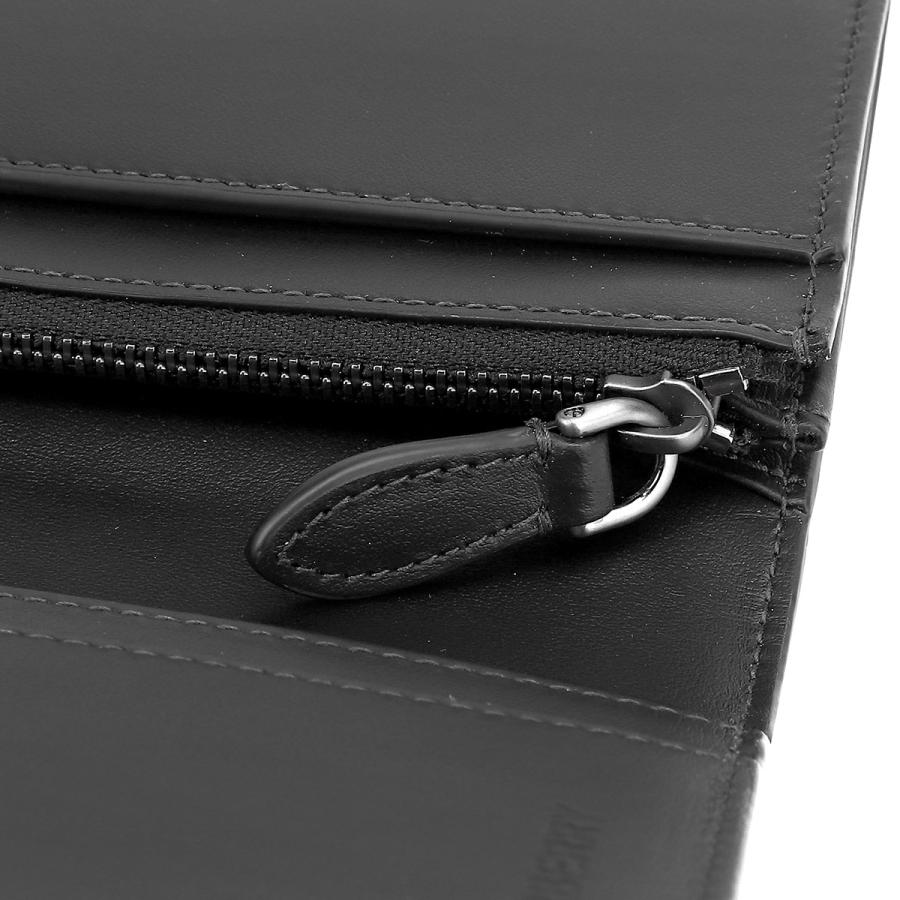 並行輸入 バーバリー 長財布 BURBERRY チャコールチェック＆レザー 8070199 A1208メンズ ブラック 黒 ダークグレー | BURBERRY | 06