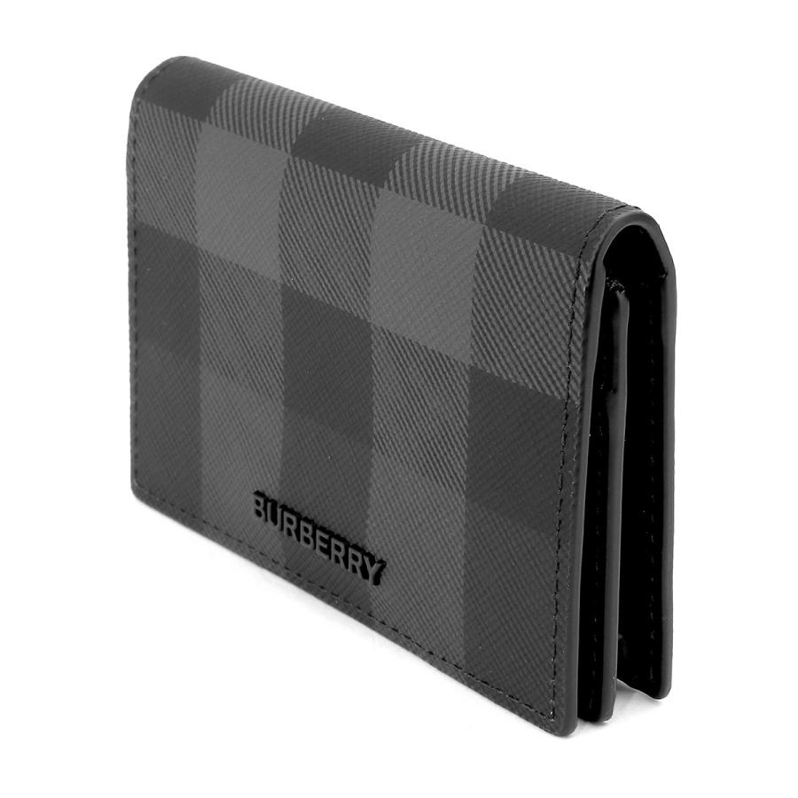 並行輸入 バーバリー カードケース BURBERRY ロンドンチェック 8070204 A1208メンズ ダークグレー ブラック 黒 | BURBERRY | 03