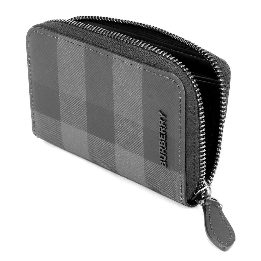 2024年春夏新作✨バーバリー　コインケース　カードケース　チャコールチェック チェック ジップカードケース (チャコール) - メンズ