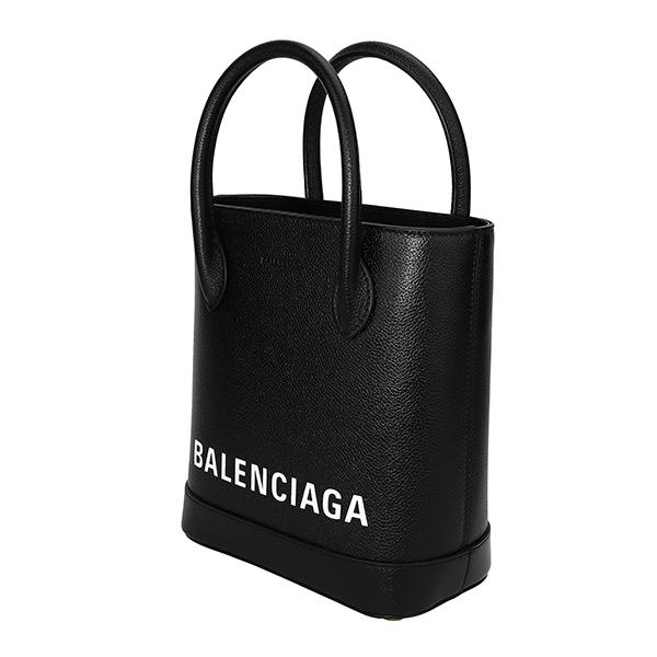 【美品】BALENCIAGA ブラック ロゴ ハンドバッグ BALENCIAGA（バレンシアガ） 並行輸入 ハンドバッグ ヴィル 596159