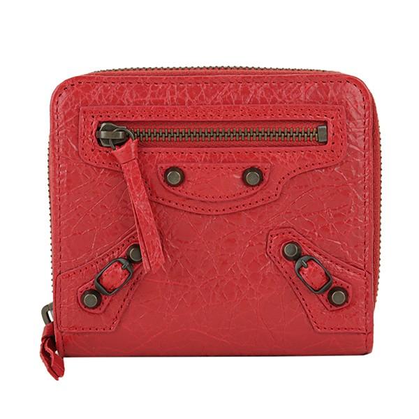 安いそれに目立つ バレンシアガ 2つ折り財布 Billfold Zip D940t 6524 レッド 赤 希少 Regionmarket Store