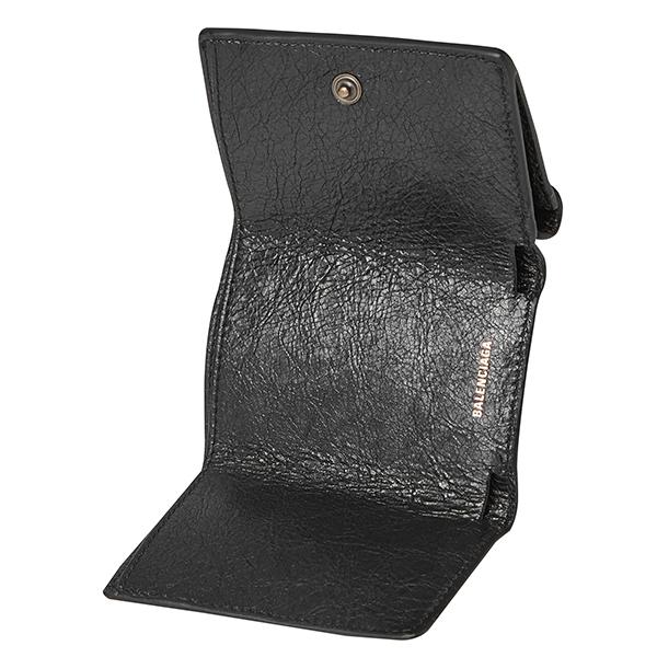 BALENCIAGA 三つ折り財布 ブラック BALENCIAGA（バレンシアガ） 並行輸入 3つ折り財布 パピエ 391446