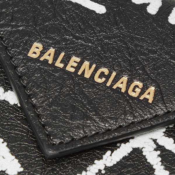 BALENCIAGA 三つ折り財布　【ブラック】 バレンシアガ BALENCIAGA BALENCIAGA 三つ折り財布 PAPIER MINI WALLET
