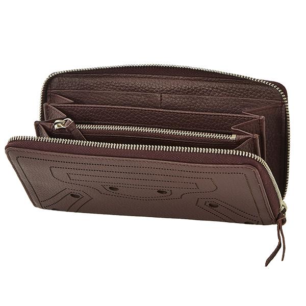 BALENCIAGA バレンシアガ 長財布(ラウンドファスナー) ワインレッド  