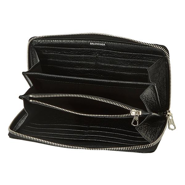 BALENCIAGA バレンシアガ 長財布(ラウンドファスナー) ブラック