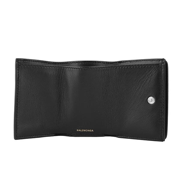 【美品】バレンシアガ/コンパクトウォレット/ヴィル/ブラック/三つ折り BALENCIAGA 並行輸入 バレンシアガ 3つ折り財布 ヴィル 558208