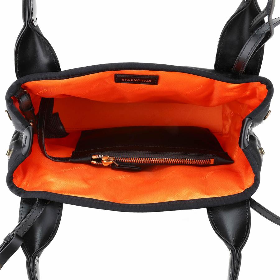 BALENCIAGA ネイビー トートバッグ　ユニセックス 大人気【BALENCIAGA】ネイビー カバ XS キャンバストート CABAS
