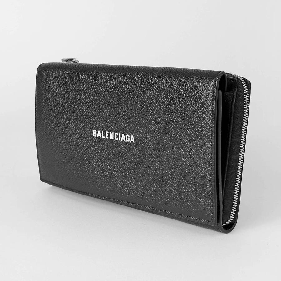BALENCIAGA バレンシアガ 財布 BBロゴ 601390 ブラック レザー ユニセックス ラウンドファスナー 長財布 ゴールド金具【本物保証】 BALENCIAGA（バレンシアガ） 財布 BBロゴ レザー 601390 ラウンド