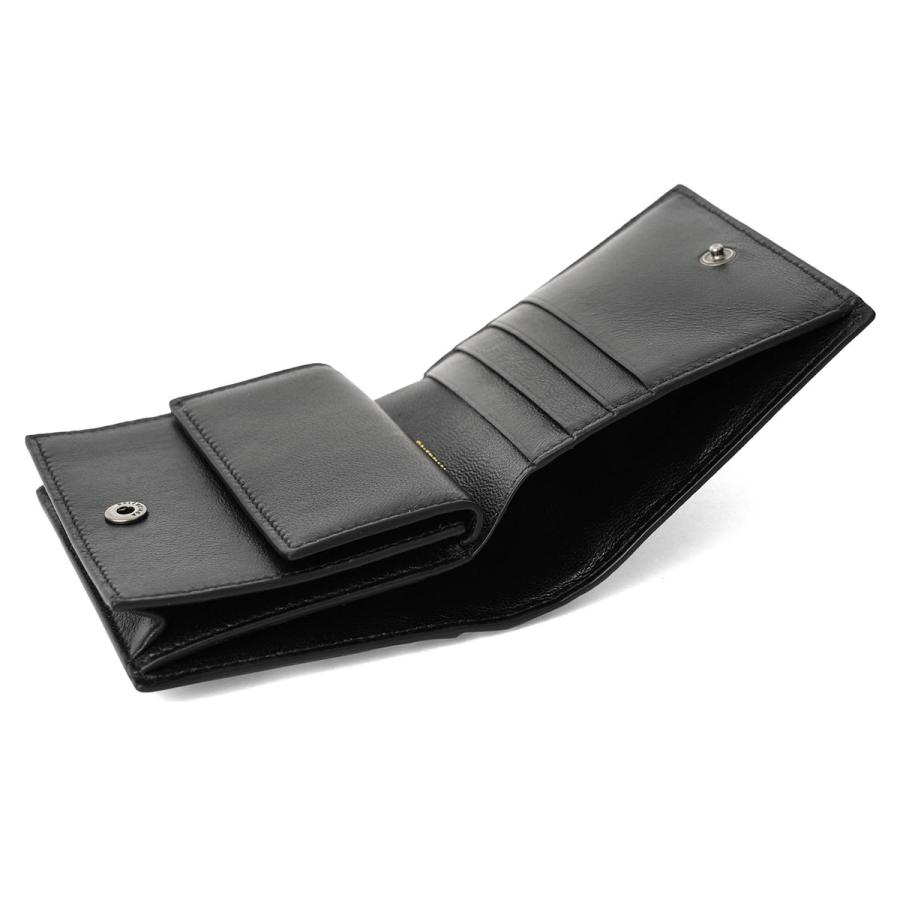 バレンシアガ BALENCIAGA 二つ折り財布 ロゴ シグネチャー 719702 ブラック