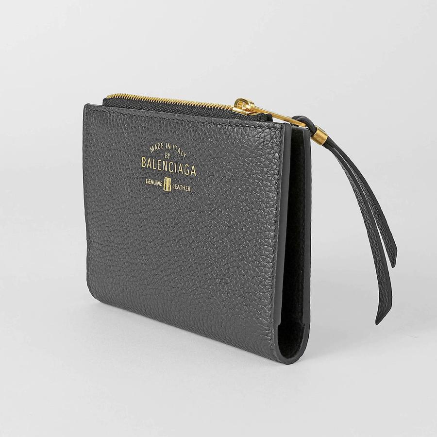 美品 希少 バレンシアガ BALENCIAGA二つ折り財布 小銭入付き ゴールド BALENCIAGA（バレンシアガ） 並行輸入 2つ折り財布 キャリー バイ