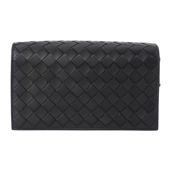 【美品】ボッテガヴェネタ ポーチ イントレチャート レザー ブラック 黒 ケース BOTTEGA VENETA 並行輸入 ボッテガヴェネタ ポーチ イントレ