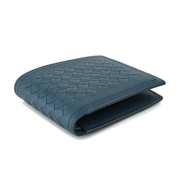 【sr】BOTTEGA VENETA 二つ折り財布 ターコイズ sr】BOTTEGA VENETA 二つ折り財布 ターコイズ le