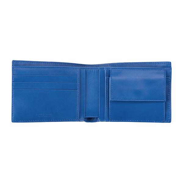 ボッテガヴェネタ 2つ折り財布 ブルー 青 BOTTEGA VENETA 148324 V4651  