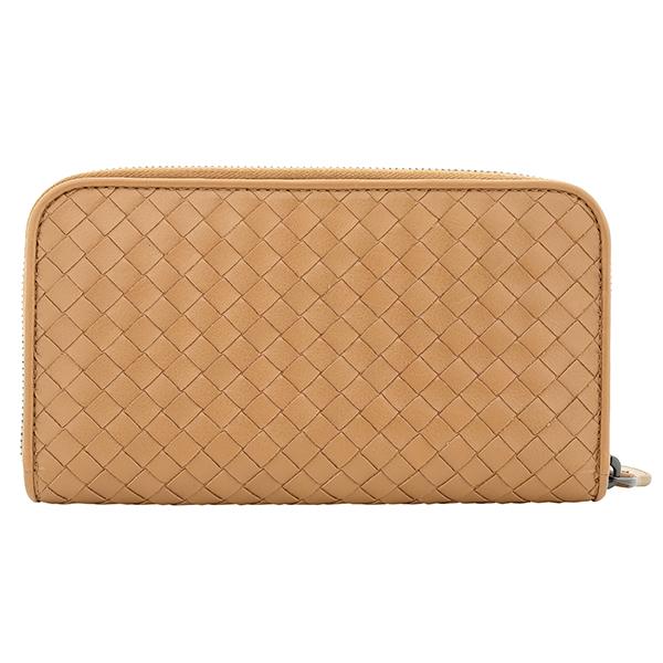 美品　ボッテガヴェネタ　イントレチャート　ラウンドファスナー　切り替え　長財布 BOTTEGA VENETA 【超美品】ボッテガヴェネタ ラウンドファスナー