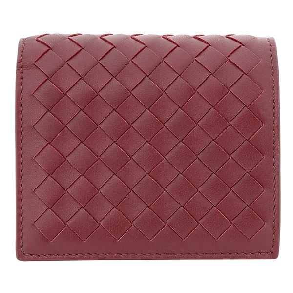 BOTTEGA VENETA イントレチャート 三つ折り財布 レッド　ボッテガ BOTTEGA VENETA（ボッテガ・ヴェネタ） 並行輸入 3つ折り財布 イントレ