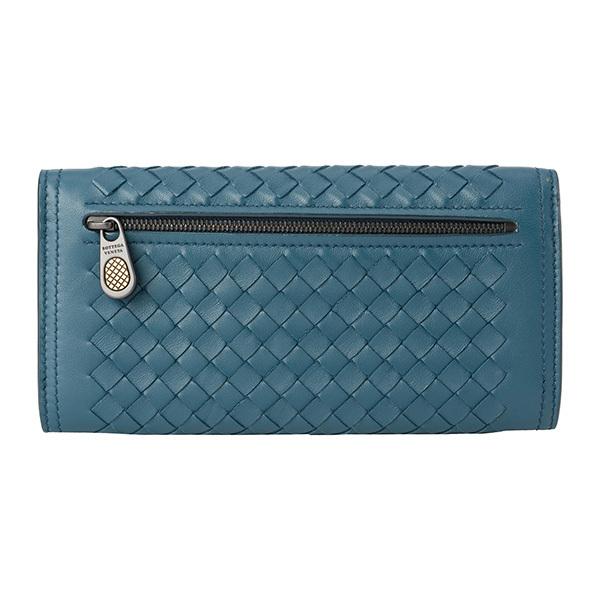 BOTTEGA VENETA ボッテガヴェネタ 長財布 ターコイズブルー 青 BOTTEGA VENETA ボッテガヴェネタ 長財布 ターコイズブルー 青