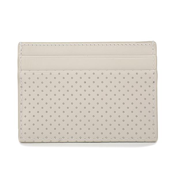 並行輸入 ボッテガヴェネタ カードケース BOTTEGA VENETA パーフォレイテッド レザー カードホルダー 551811 VQ12C 1909ユニセックス アイボリー系 白 | BOTTEGA VENETA | 01