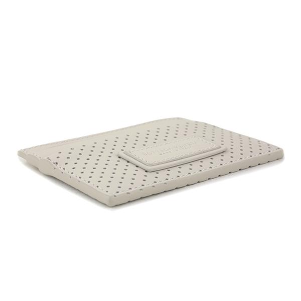 並行輸入 ボッテガヴェネタ カードケース BOTTEGA VENETA パーフォレイテッド レザー カードホルダー 551811 VQ12C 1909ユニセックス アイボリー系 白 | BOTTEGA VENETA | 02