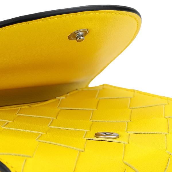 ボッテガヴェネタ 二つ折り財布 ゴールド イントレチャート レザーBOTTEGA ボッテガヴェネタ BOTTEGA VENETA 財布 二つ折り レザー